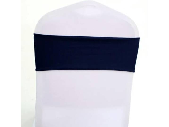 HIPdudRTG Satinbänder mit Schleifen für Stühle, 10 stücke/50 stücke Spandex Hochzeit Stuhl Schärpe Schärpen Hotel(Navy Blue,50pcs)