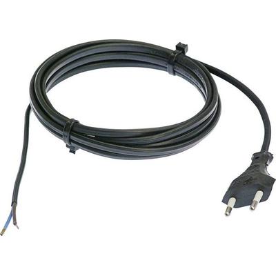 AS Schwabe 70652 Strom Anschlusskabel Schwarz 3.00m