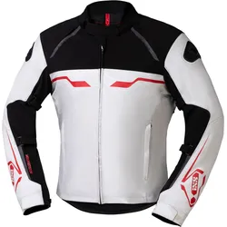IXS Hexalon-ST, Textiljacke wasserdicht - Weiß/Schwarz/Rot - XXL