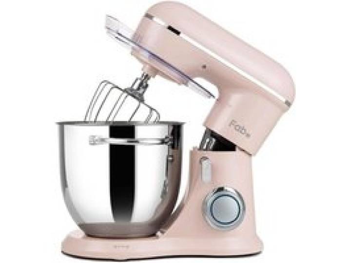 Fab By Robot Pâtissier 6L Batteur Sur Socle 1300W Pétrin Professionnel Avec Fouet Batteur Plat Crochet Pétrisseur 10 Vitesses+Puls