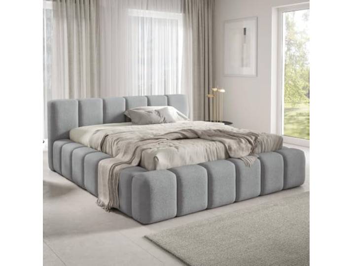 Dekori Polsterbett KALLA Premium Wolkenbett mit Bettkasten, Boucle Bett (Quelle 83, 180 x 200 cm)