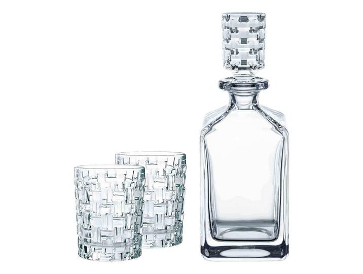 Nachtmann Whiskygläser + Karaffe Bossa Nova transparent 3-tlg., Transparent, Glas, Gläser, Whiskygläser