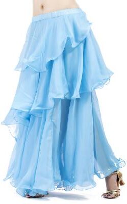 LightInthebox Belly Dance Skirt Ruffles Tier Women's Training Chiffon