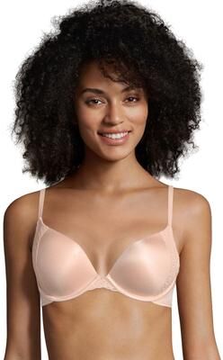 Plus Size Women's Love the Lift Natural Boost Demi T-Shirt Bra by Maidenform in Sandshell (Size 34 B)