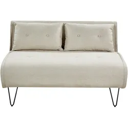 2-SITZER-SCHLAFSOFA hellbeige/schwarz Vestfold