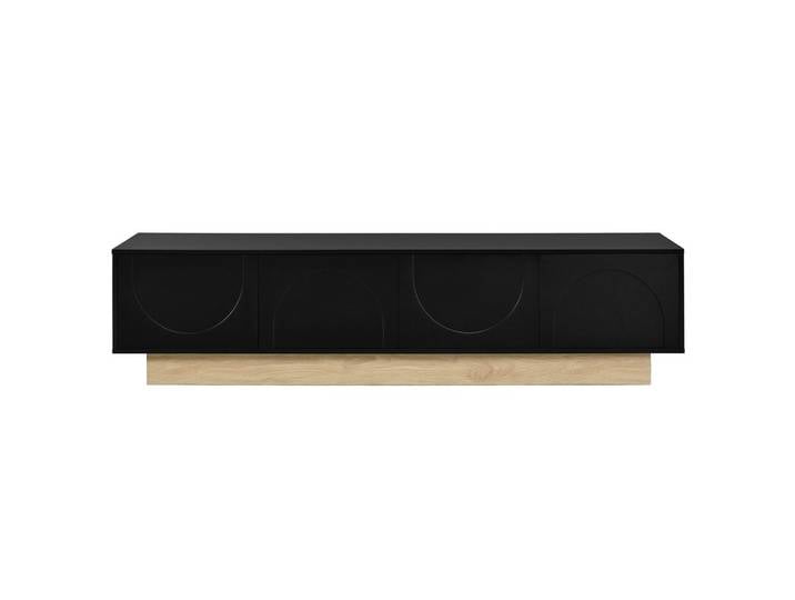TV-LOWBOARD holzoptik & geschwungenes design