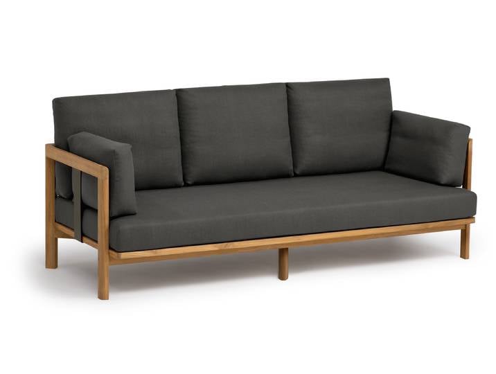 Weishäupl New Hampton 3er-Sofa Teak-Gestell mit