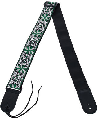 Richter Guitar Strap Ret. Jacqu. Green Jacquard Green