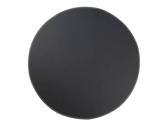 Ørskov Set de table Ørskov cuir rond noir