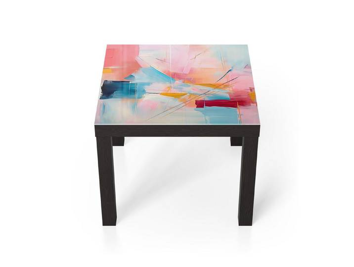DEQORI Couchtisch 'Choreografie der Farben', Glas Beistelltisch Glastisch modern