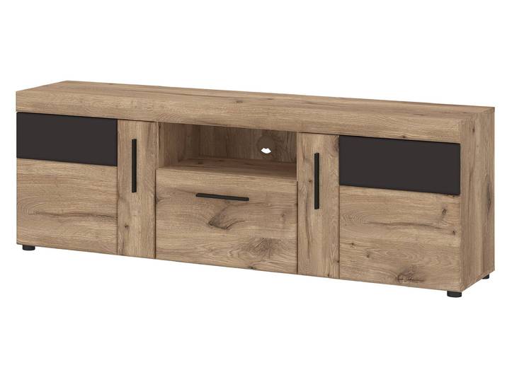 TV - Lowboard Viking Eiche - grau 157 cm - GRANO