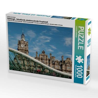 CALVENDO Puzzle Ein Motiv aus dem Kalender Edinburgh - Schottlands atemberaubende Hauptstadt 1000 Teile Puzzle quer | 1000 Teile Lege-Größe 64 × 48 cm