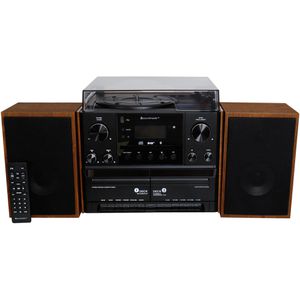 Soundmaster Kompaktanlage MCD5600BR, UKW, DAB+, mit Bluetooth, USB, CD-Player, Plattenspieler, Kassettendeck