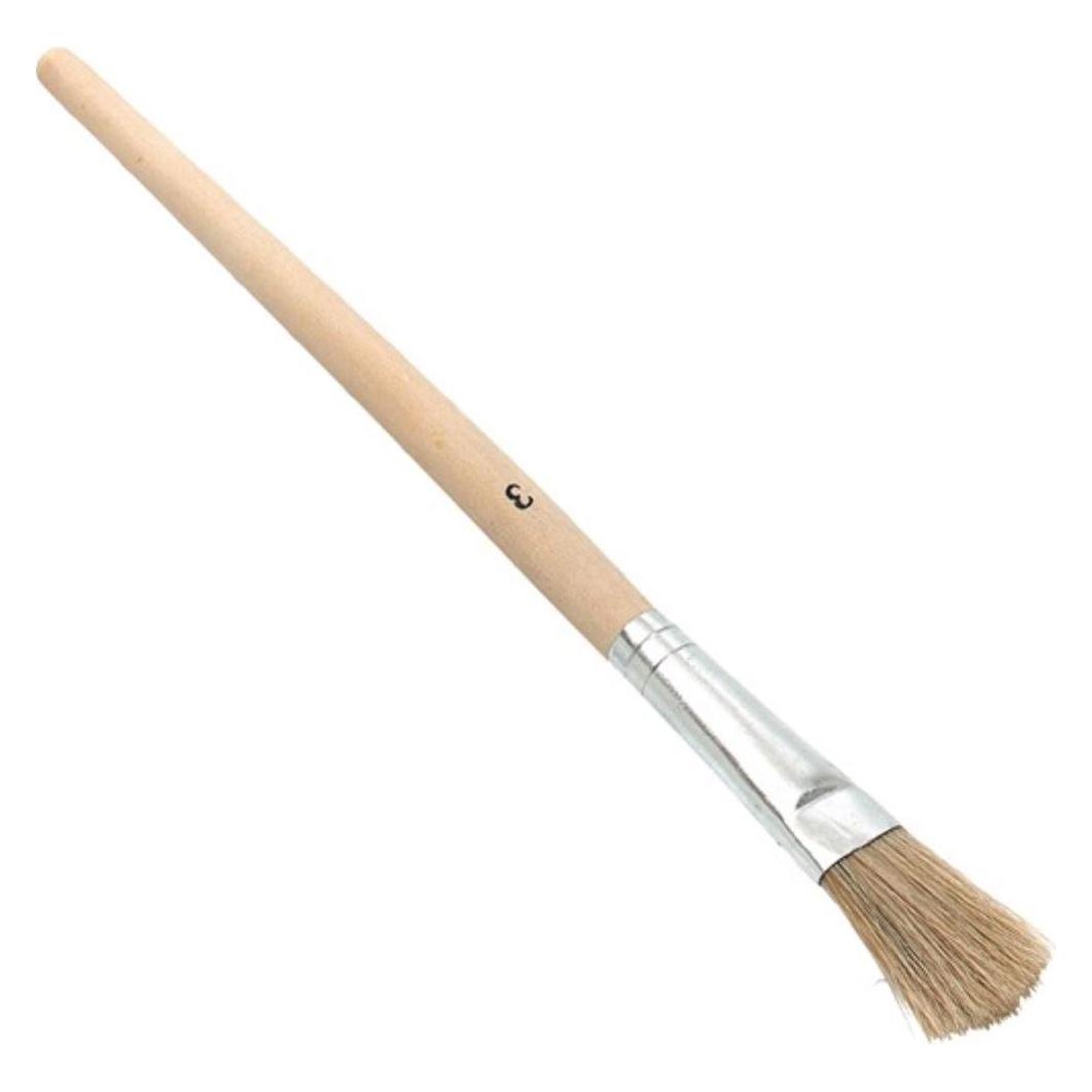 HP Autozubehör Emaillepinsel Länge 190 mm Breite 10 mm Höhe 3 mm Grösse 0 leichte Borste Weissblech roh Holz (10 mm) (59200)