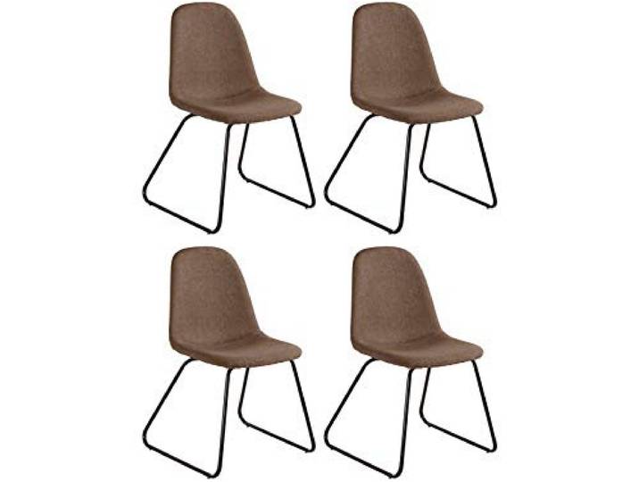 Colby Esszimmerstuhl in Cappucino Stoff, 4er Pack
