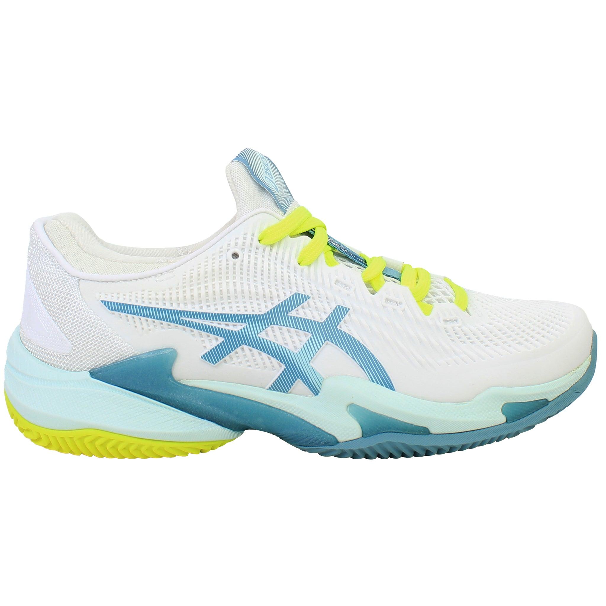 Asics Court FF 3 Clay Damen Weiß Tennis Schuhe