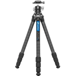 Leofoto Carbon Stativ LY-284C mit 30mm Kugelkopf (Set) (Carbon, Metall), Stativ, Schwarz