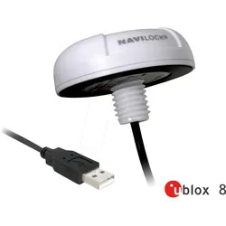NAVILOCK 62532 - GPS Empfänger, u-blox 8, USB, Dachmontage, 4,5 m