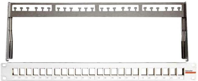 Dätwyler IT Infra PatchPanel KS 19 pouces vide pour 24 modules grRAL7035 418020 ; Daetwyler (418020)