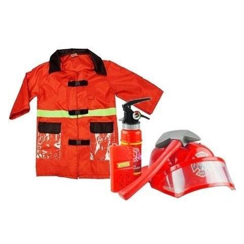 Lean Toys Feuerwehrmannkostüm mit Zubehör (116) (39477805)