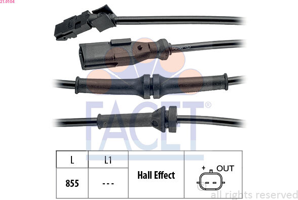 Facet Sensor, Raddrehzahl 210104 Für Renault