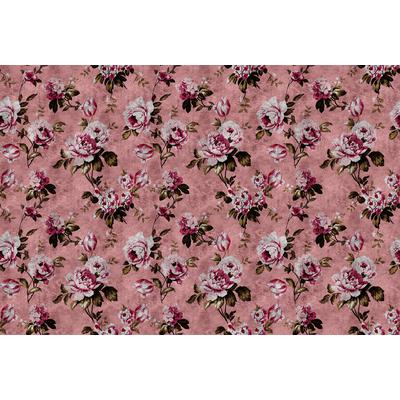 Fototapete LIVING WALLS "Walls by Patel Wild Roses 4", rosa (rot), B:4m L:2,7m, Vlies, Tapeten, Vlies, Wand, Schräge