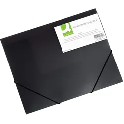 Eckspanner A4 PP mit Einschlagklappen schwarz