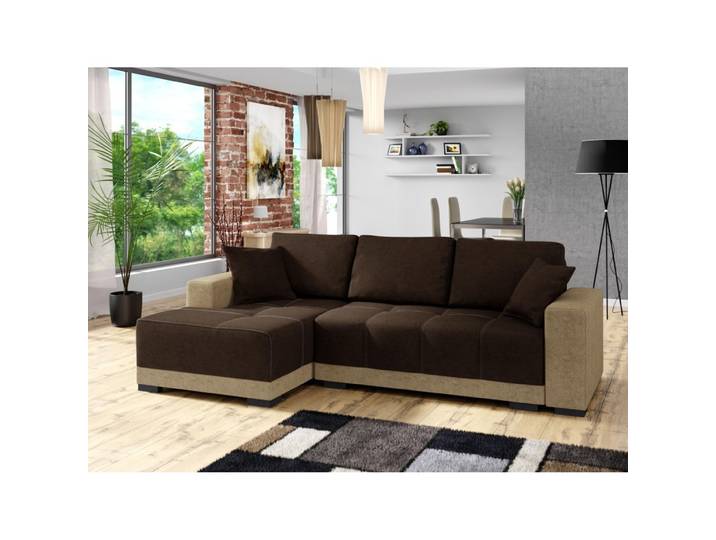 Ecksofa Melan mit Schlaffunktion und Bettkasten