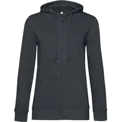 B&C Damen Bio Kapuzen Sweatjacke Inspire WW36B asphalt L