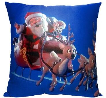 Wb Year Without A Santa Claushere Comes Santa 18X18 Printed Throw Pillow by The Northwest in O