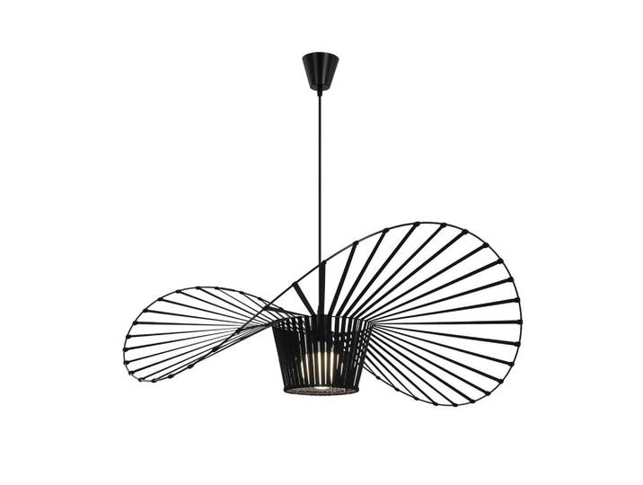 Nettlife Pendelleuchte Strohhut 100/100/150 cm, Schwarz, Metall, E27, 100x150x100 cm, Lampen & Leuchten, Innenbeleuchtung, Hängeleuchten, Pendelleuchten