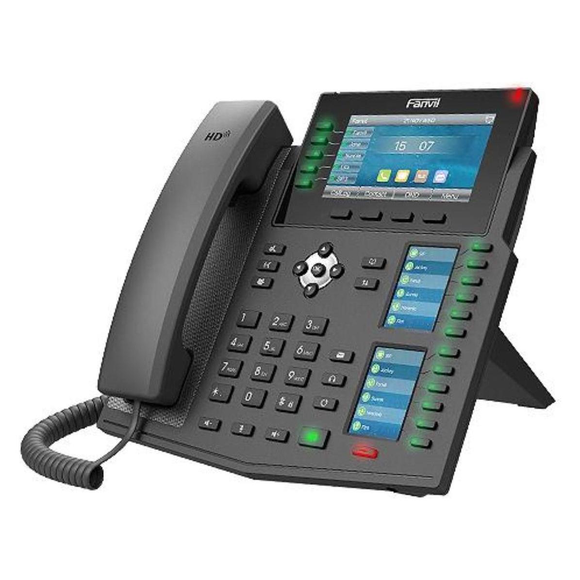 Fanvil Téléphone SIP X6U PoE 3 écrans couleur (X6U V2)