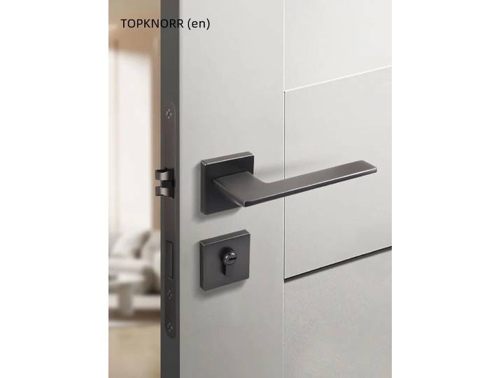 Serrure magnétique de porte intérieure blanche, serrure de porte fendue silencieuse, serrure domestique, porte en bois simple, chambre à coucher