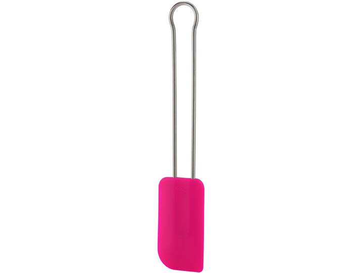 Teigschaber RÖSLE Pink Charity Edition , pink (pink, silberfarben), B:5cm H:1cm, Edelstahl 18/10, Silikon, Küchenpaletten, Teigschaber, Teigspachtel, Silikon, pink, Edelstahlgriff, spülmaschinengeeignet