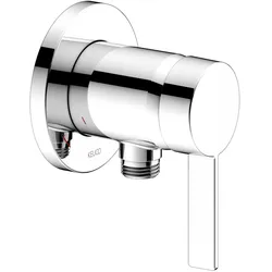 KEUCO IXMO Pure Einhebel-Brausemischer mit Schlauchanschluss, Rosette rund, 59552019501, Farbe: Verchromt