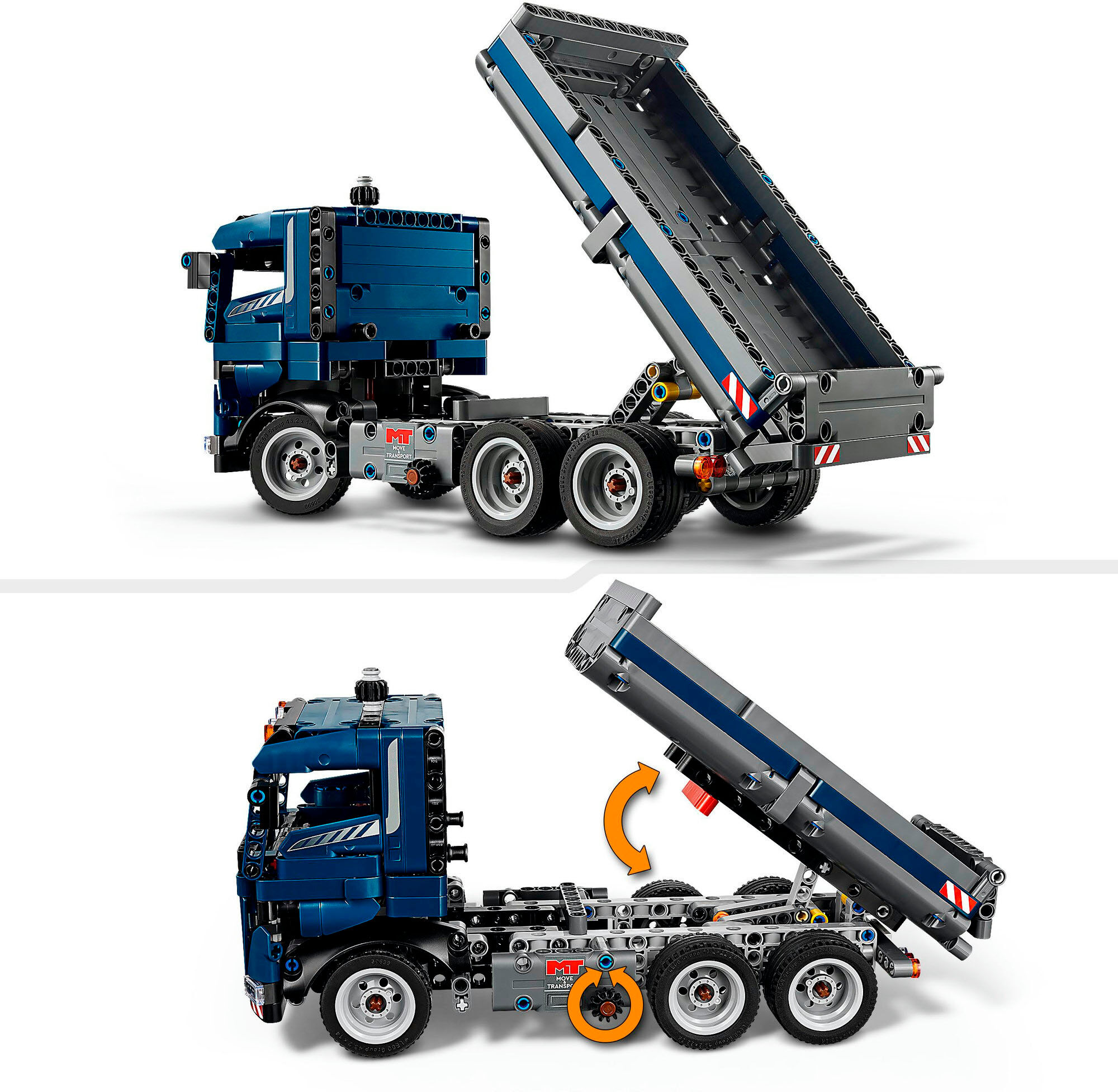 Konstruktionsspielsteine LEGO "Kipplaster (42203), LEGO Technic", bunt, Spielbausteine, Kinder, Kunststoff, Konstruktionsspielsteine, Made in Europe