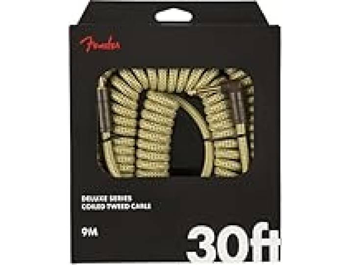 Fender Deluxe Câble Spiralé pour Guitare, Tweed, 30 pi