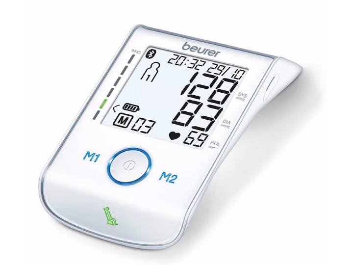 Beurer BM 85 Blutdruckmessgerät – Blutdruckmessgerät/Herzfrequenzmessgerät – weiss