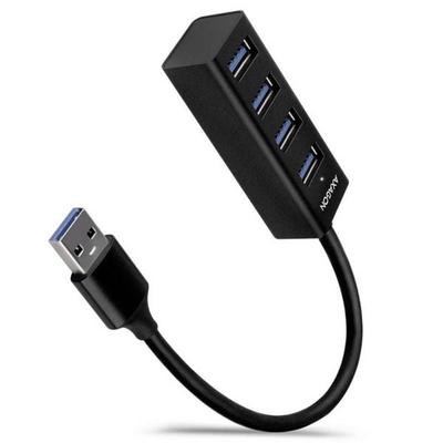 AXAGON HUE-M1A USB-Hub 4 Port USB-A USB 3.0 5 GBit/s Schwarz HUE-M1A Mini Hub
