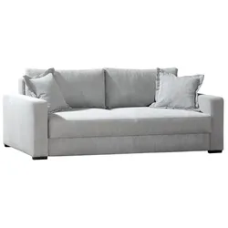 Schlafsofa Lindsey Cord Grau Hellgrau