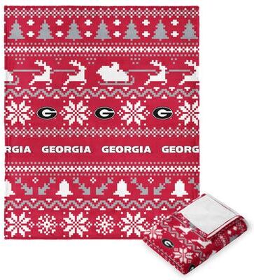 NCAA Xmas Time Silk Touch Throw Blanket