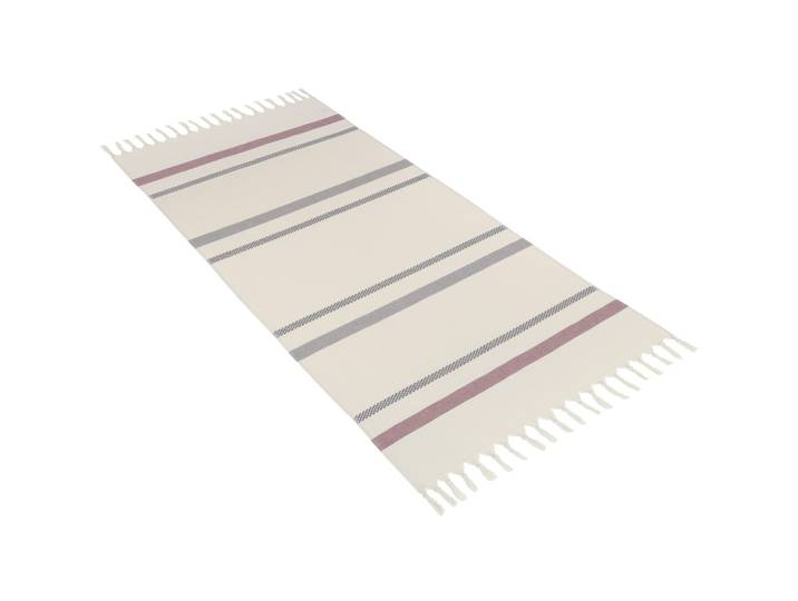 Vossen Saunatuch Theo Beige/Holunder Baumwolle 80 x 180 cm