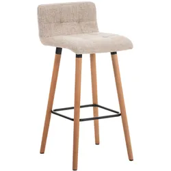 CLP Barhocker Lincoln Stoff   Farbe: creme