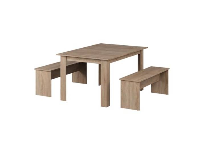 Vicco Essgruppe Sentio , Sonoma 137.6 x 92.8 cm mit 2 Bänken, für platzsparende Nutzung in Essbereich und Küche