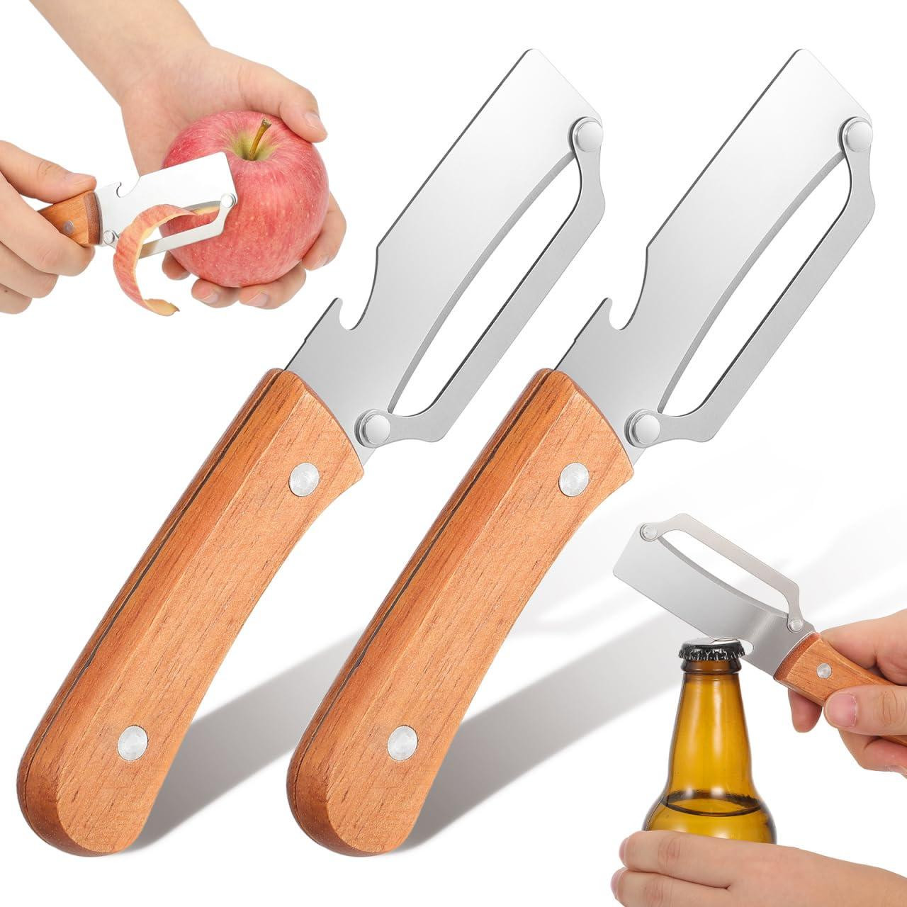 Solidchoice 2-in-1 Groente- en Fruitschiller met Ingebouwde Flesopener - Set van 2