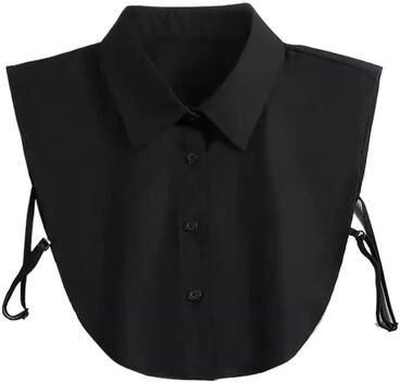 Uplift Treasures Detachable Fake Collar For Women black (4 Buttons)