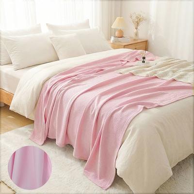 Shop Station Cooling Bamboo Cooling Blanket Soft Bamboo Fiber Summer Blanket For Bed, Sofa & Travel pink 35.43 39.37 Inches