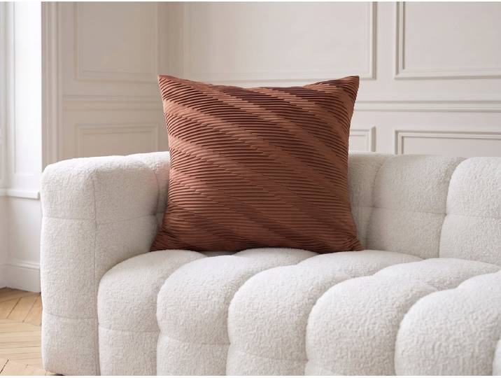 Coussin drapé velours BOYLE