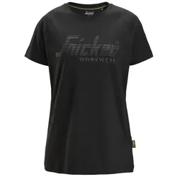 Snickers Damen-Logo-T-Shirt 5 schwarz