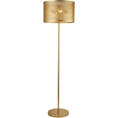SEARCHLIGHT Stehlampe "Fishnet 2LT Floor Lamp", gold, 2, Ø 40cm H: 145cm, 1 Stk., Leuchten, Stehlampe